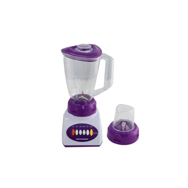 licuadora con jarra de plastico 2 en 1 morado para cuba