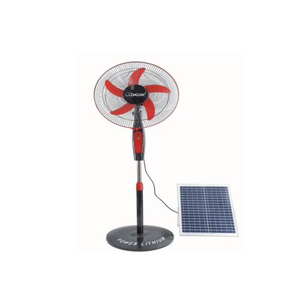 Ventilador recargable 16 pulgadas con panel solar marcar luxor con envio a cuba